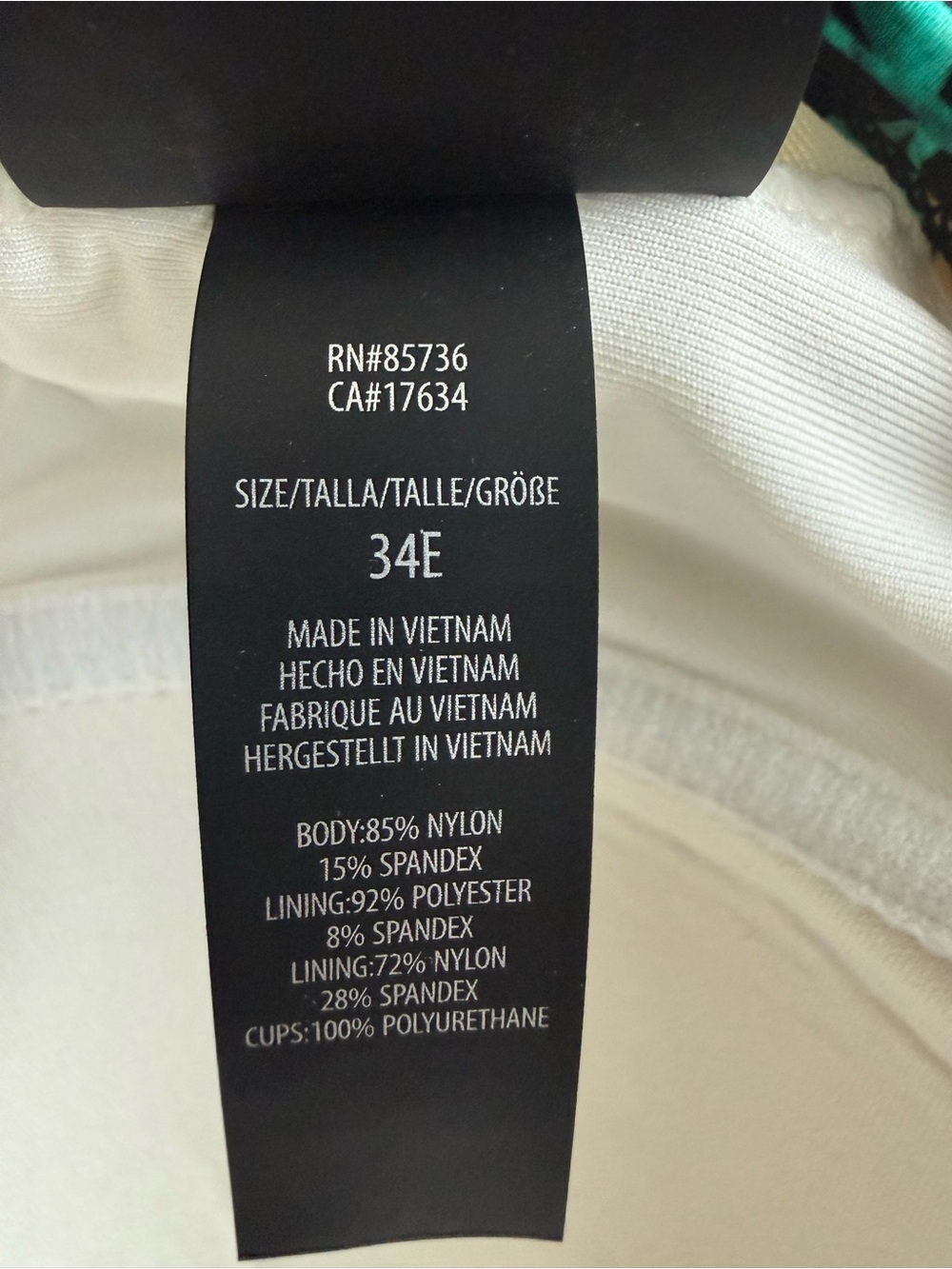 COCO REEF Enrapture Bra Underwire One Piece Swimsuit  34 E - Picture 8 of 10